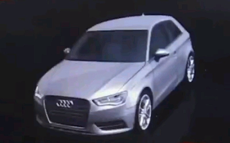 Audi muestra el A3 2012 a través de la pantalla del nuevo MMI