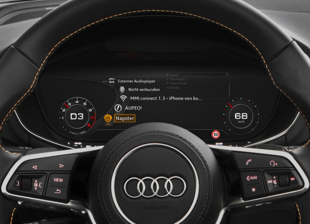 Audi music интерфейс