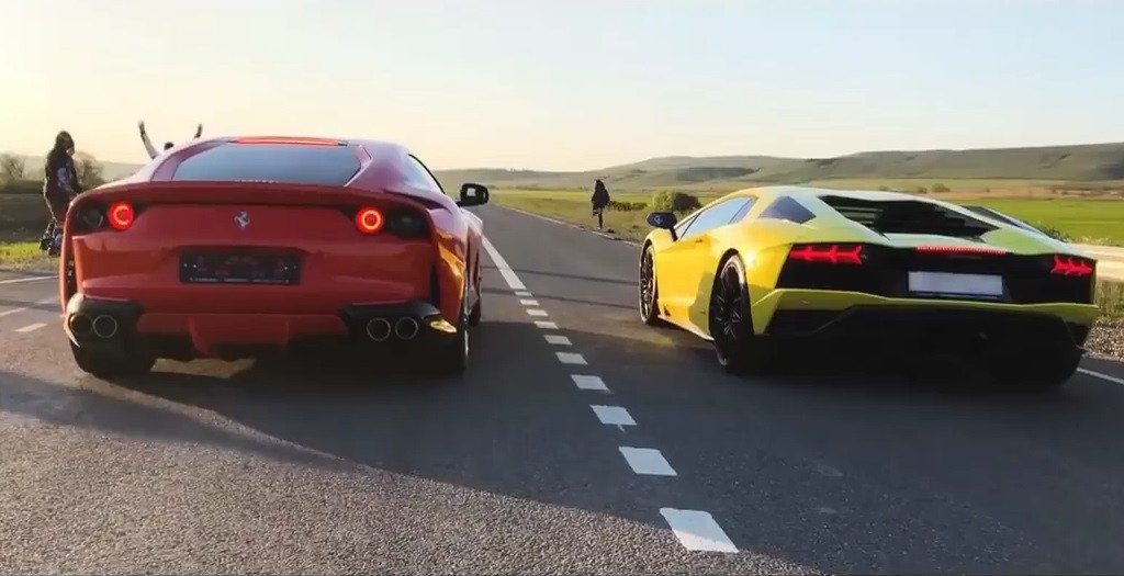 Duelo V12: Ferrari 812 Superfast vs. Lamborghini Aventador S