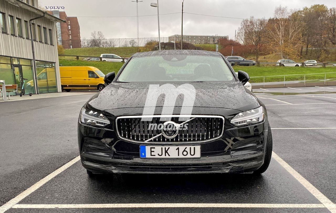 nuevas fotos espía evidencian un facelift del volvo s90